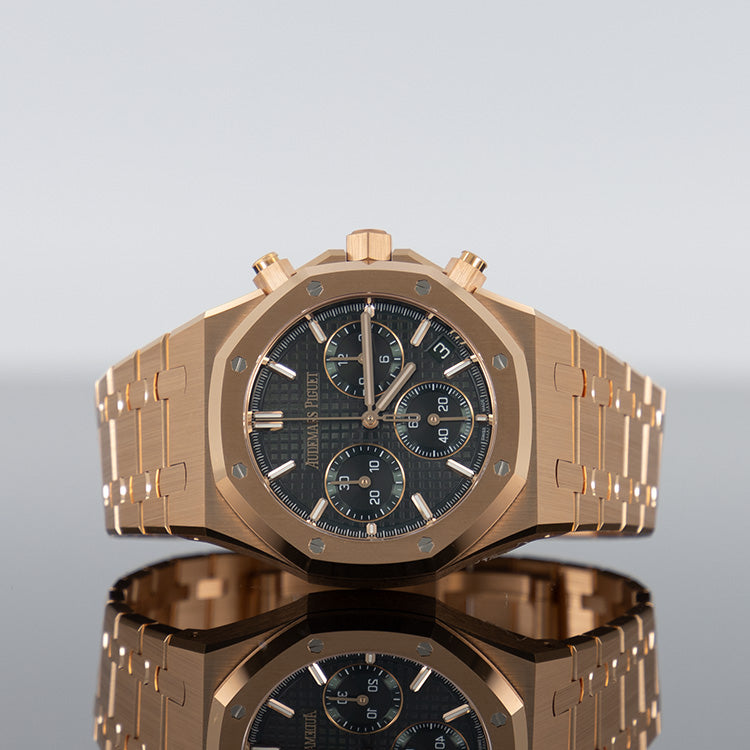 Audemars Piguet Royal Oak 41mm Chronograph Rose Gold Khaki Green Dial 26240OR.OO.1320OR.08