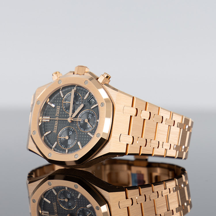 Audemars Piguet Royal Oak 41mm Chronograph Rose Gold Khaki Green Dial 26240OR.OO.1320OR.08