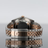 Rolex Datejust 41mm Steel and Rose Gold Fluted Chocolate Diamond Dial 126331 4