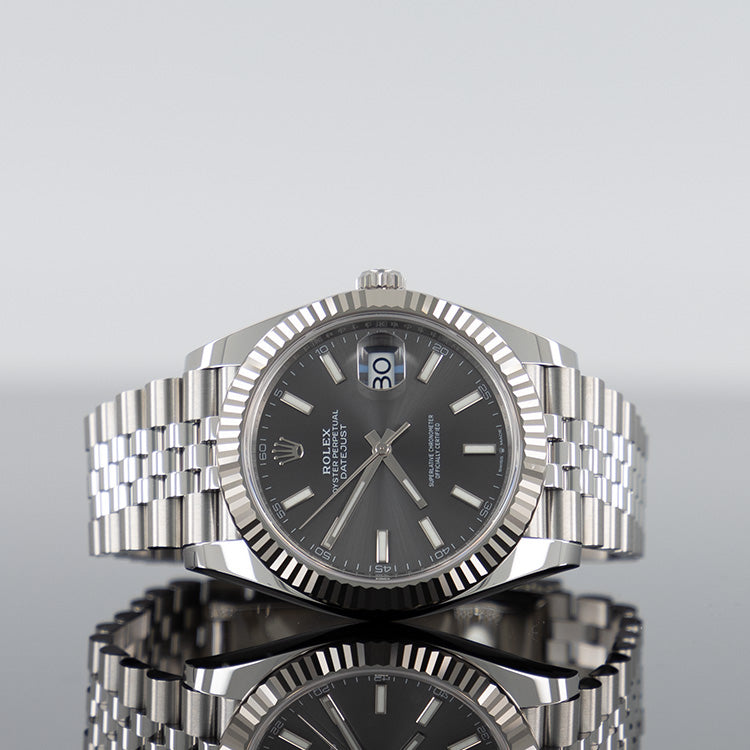 Rolex Datejust 41mm Steel Jubilee Grey Dial 126334