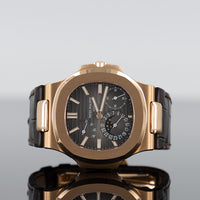 Patek Philippe 5712R-001 Nautilus Moon Phase Rose Gold With Brown Leather Brown Dial 1