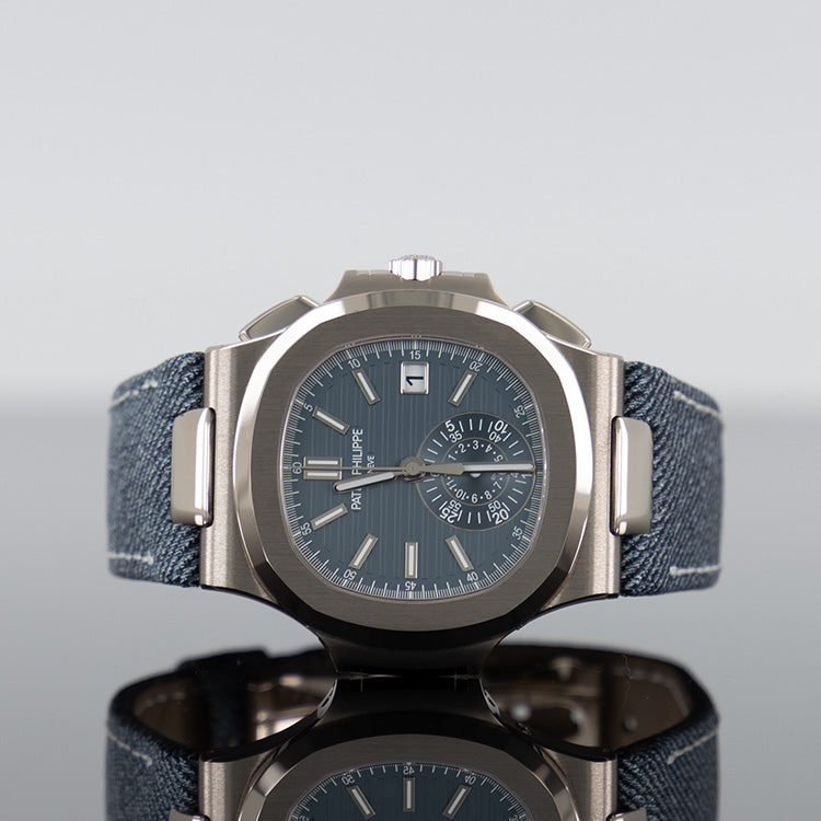 Patek Philippe 5980/60G-001 Nautilus 40.5mm Blue-gray Dial