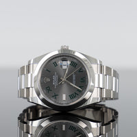 Rolex Datejust 41mm Oystersteel Smooth Wimbledon Dial 126300 1
