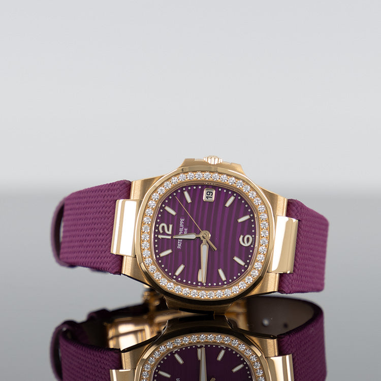 Patek Philippe 7010R-013 Nautilus 32mm Lacquered Purple Dial