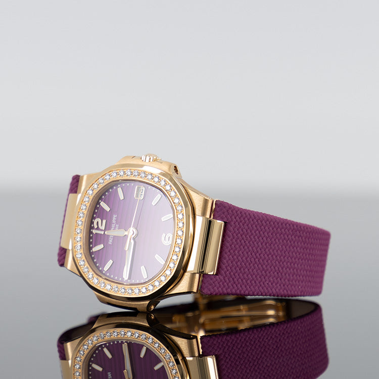 Patek Philippe 7010R-013 Nautilus 32mm Lacquered Purple Dial