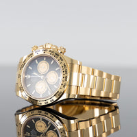 Rolex Daytona Cosmograph 40mm Yellow Gold Paul Newman Black Dial 126508 2