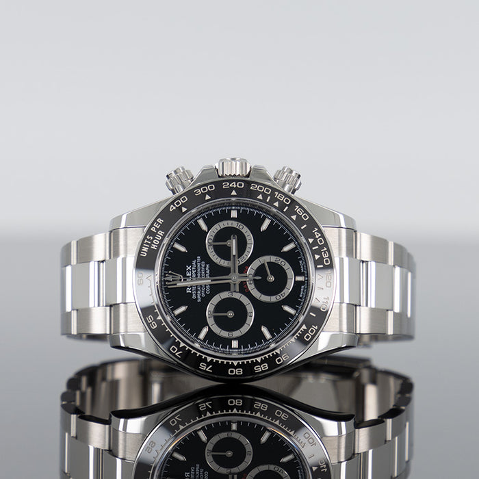 Rolex Daytona 40mm Steel Ceramic Black Dial 126500LN