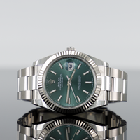 Rolex Datejust 41 Mint Green Fluted Dial Oyster 126334 1