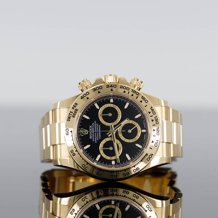 Rolex Daytona Cosmograph Gold Black Dial Black Sub Dial 126508