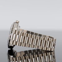 Rolex Day-Date 40mm White Gold Pave Dial Diamond Bezel 228349 3
