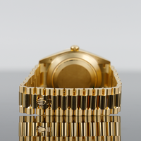 Rolex Day-Date 40mm Yellow Gold Ombre Roman Dial Fluted Bezel 228238 4