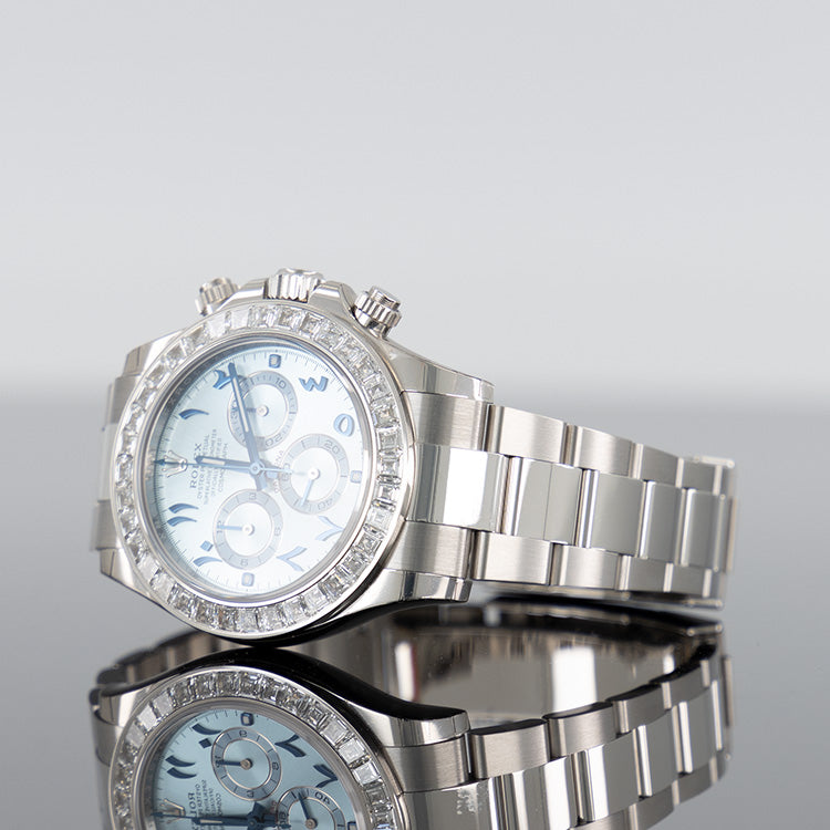 Rolex Daytona Platinum 40mm Ice Blue Arabic Dial 116576TBR