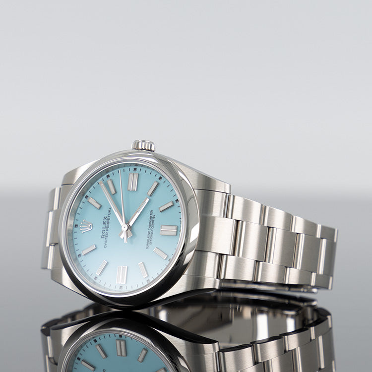 Rolex Oyster Perpetual 41mm Steel Tiffany Dial 124300