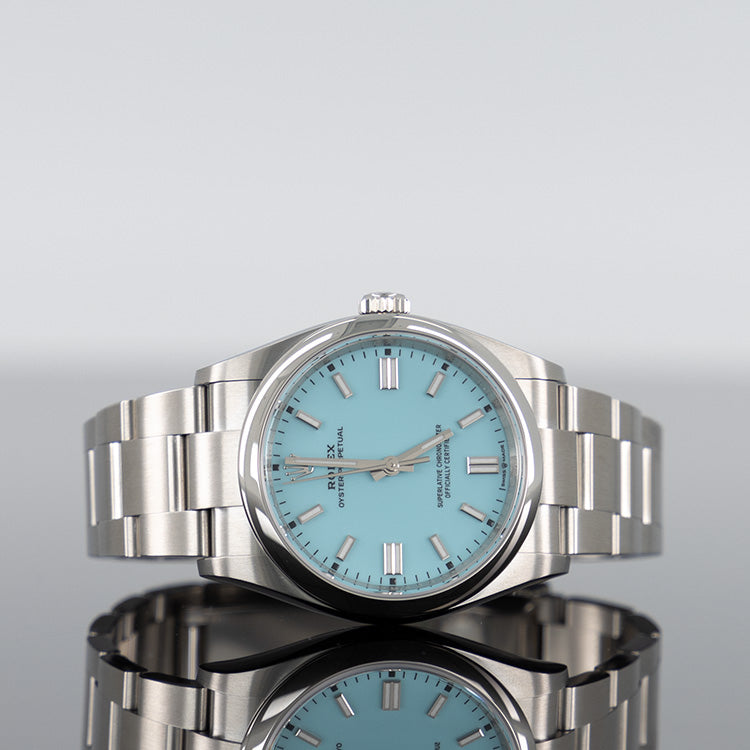 Rolex Oyster Perpetual 36mm Steel Tiffany Dial 126000