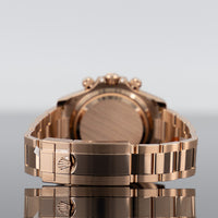 Rolex Daytona 40mm Rose Gold Sundust Baguette Dial 126595TBR 4