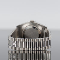Rolex Day-Date 40mm Platinum Meteorite Baguette Dial 228396TBR 4
