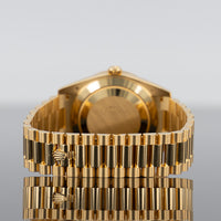 Rolex Day-Date 40mm Yellow Gold Ombre Green Dial 228348RBR 4