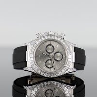 Rolex Daytona Oysterflex 40mm White Gold Baguette Dial 126539TBR 1