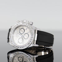 Rolex Daytona Oysterflex 40mm White Gold Baguette Dial 126539TBR 2
