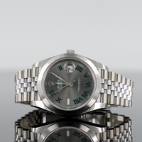 Rolex Datejust 41mm “Wimbledon Dial” Jubilee Bracelet Smooth Bezel 126300 1