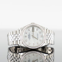Rolex Datejust 36mm Steel Jubilee MOP Diamond Dial 126284RBR 1