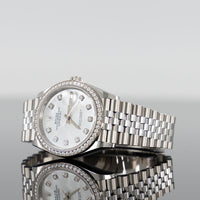 Rolex Datejust 36mm Steel Jubilee MOP Diamond Dial 126284RBR 2