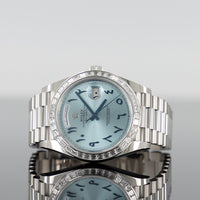 Rolex Day-Date 40mm Platinum Arabic Ice Blue Dial 228396TBR 1