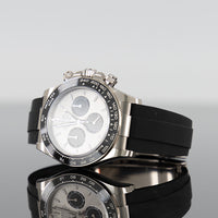 Rolex Daytona Oysterflex 40mm White Gold Steel and Bright Black Dial 126519LN 2