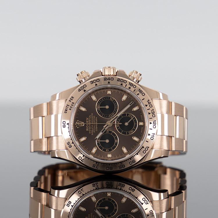 Rolex Daytona 40mm Rose Gold Chocolate Dial 116505