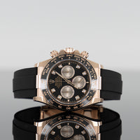 Rolex Daytona Oysterflex Rose Gold Black Diamond Dial 126515LN 1