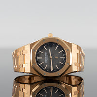 Audemars Piguet Royal Oak 39mm "Jumbo Ultra Thin" Rose Gold Smoke Slate Grey Dial 16202OR.OO.1240OR.02 1