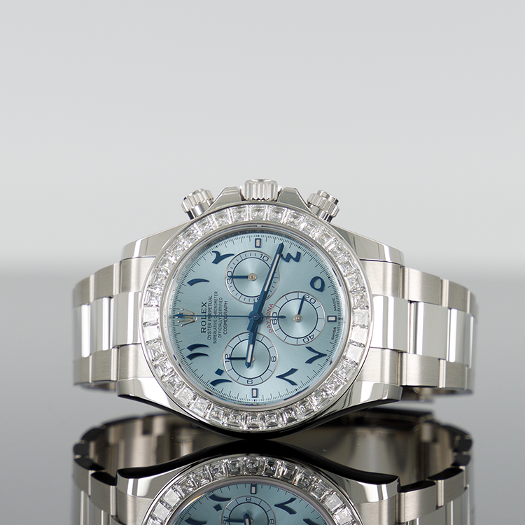 Rolex Daytona 40mm Platinum Ice Blue Arabic Dial 126576TBR