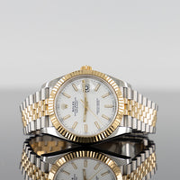 Rolex Datejust 41mm Steel and Yellow Gold White Index Dial 126333 1