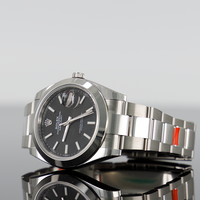 Rolex Datejust 41mm Steel Black Dial Smooth Bezel Oyster 126300 2