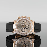 Rolex Daytona Oysterflex 40mm Rose Gold Sundust Diamond Set Dial 126535TBR 1