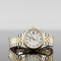 Rolex Datejust 31mm Steel and Yellow Gold White Roman Dial 278273 1