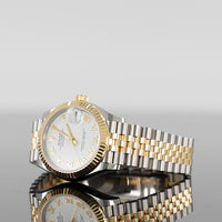 Rolex Datejust 31mm Steel and Yellow Gold White Roman Dial 278273 2