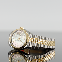 Rolex Datejust 31mm Steel and Yellow Gold Black MOP Dial Fluted Bezel Jubilee 278273 2