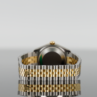 Rolex Datejust 31mm Steel and Yellow Gold Black MOP Dial Fluted Bezel Jubilee 278273 4