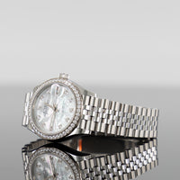 Rolex Datejust 31mm Steel Jubilee White Gold Mother Of Pearl White Diamond Dial 278384RBR 2