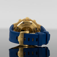 Audemars Piguet Royal Oak Offshore 37mm Rubber Strap Yellow Gold Sapphire Bezel Blue Dial 26236BA.YY.D346CA.01 4
