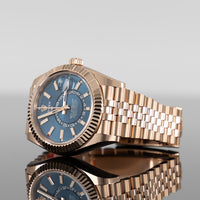 Rolex Sky-Dweller 42mm Rose Gold Jubilee Blue Dial 336935 2