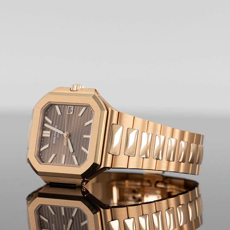 Patek Philippe 7128/1R-001 Cubitus 40mm Rose Gold Sunburst Brown Dial