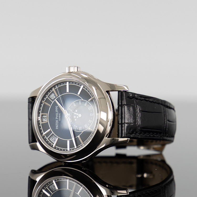 Patek Philippe 5205G-013 Complications 40mm Blue Sunburst Dial