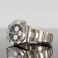 Rolex Daytona 40mm White Gold Bright Black and Steel Dial 126509 2
