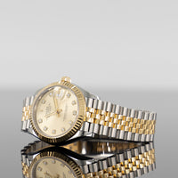 Rolex Datejust 31mm Steel and Yellow Gold Champagne Diamond Dial 278273 2