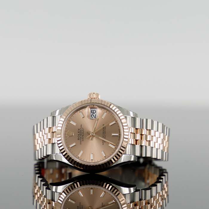 Rolex Datejust 31mm Steel and Gold Rose Pink Rose Dial 278271