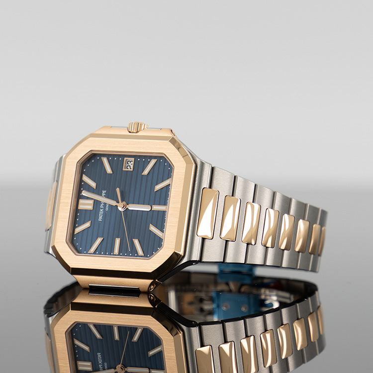 Patek Philippe 5821/1AR-001 Cubitus 45mm Steel and Gold Sunburst Blue Dial