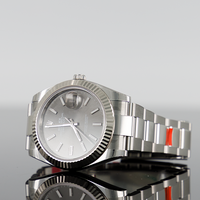 Rolex Datejust 41mm Steel Oyster Grey Dial Fluted 126334 2