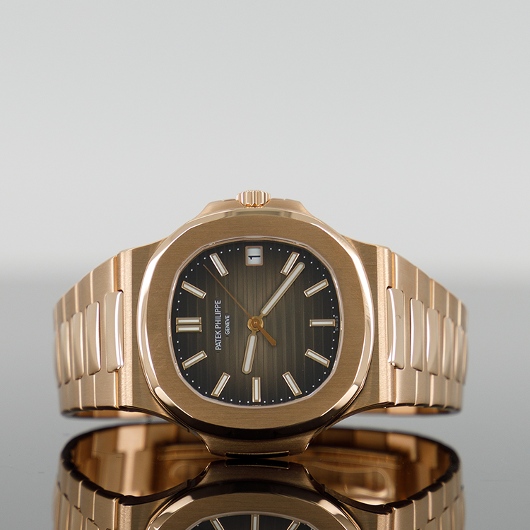 Patek Philippe 5711/1R-001 Nautilus 40mm Rose Gold - Brown Gradated Dial - Rose Gold Bracelet